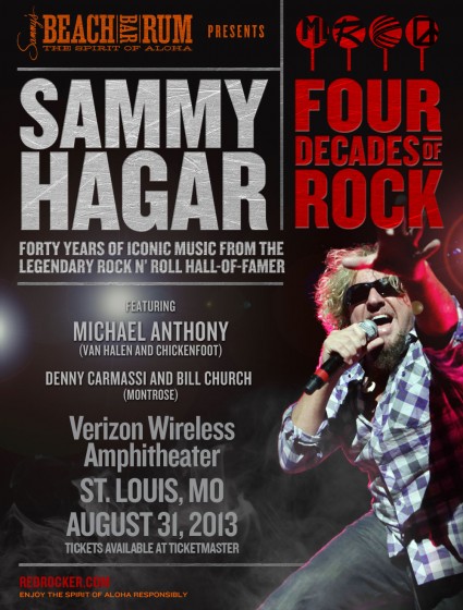 St. Louis Lawn Ticket Giveaway | Sammy Hagar (The Red Rocker)