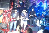 Chad Kroger from Nickelback and Toby Keith hanging out together at the Cabo Wabo 