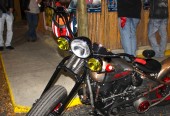 RED ROCKER BIKE IS ON THE ROAD and REINHARDT'S MOTORCYCLES IS IN THE NEW SHOP