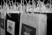 Gift bags at 100th Anniversary Fontana Days