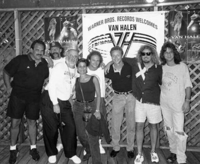 Ron Herbert with Sammy & Van Halen in New York for 5150 Tour