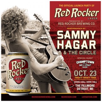 Sammy Hagar & The Circle Celebrate Launch of Red Rocker Brewing Co.'s Inaugural Brew w/ Show @ The FIllmore Detroit